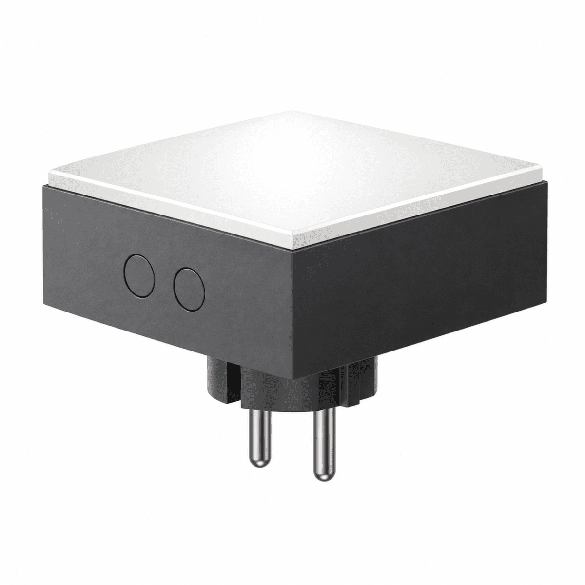 LAMP 1 - EU Noir De Avolt - Cette petite lampe pratique se branche directement sur une prise murale standard de 230 V et est idéale comme veilleuse ou lampe d'ambiance dans les couloirs, les chambres ou toute pièce où vous souhaitez un éclairage doux.
