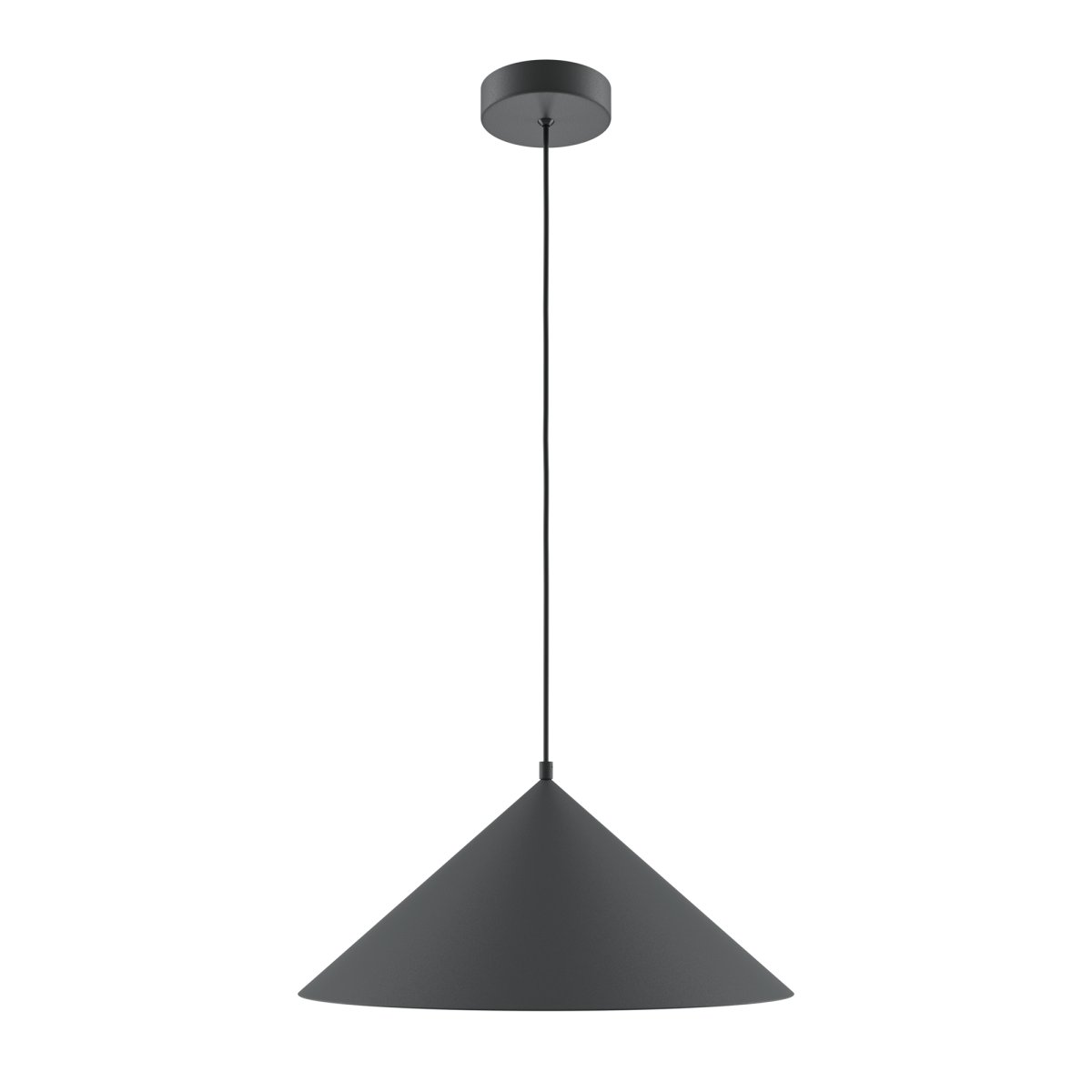 Basic colors Ø35 Noir suspension De Maytoni - Avec son abat-jour conique d'un noir élégant, il émet une lumière dirigée et agréable qui crée une atmosphère moderne et harmonieuse.