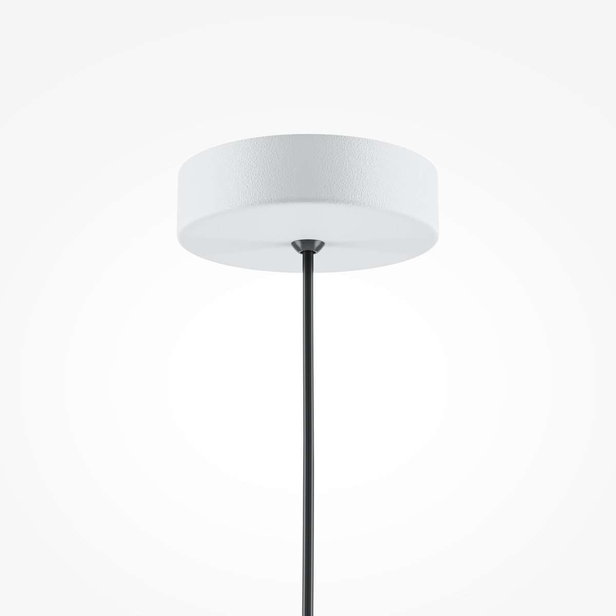 Basic colors Ø35 Blanc suspension De Maytoni - Avec son abat-jour en forme de croissant dans un ton neutre élégant, il émet une lumière dirigée et agréable qui crée une atmosphère moderne et harmonieuse.
