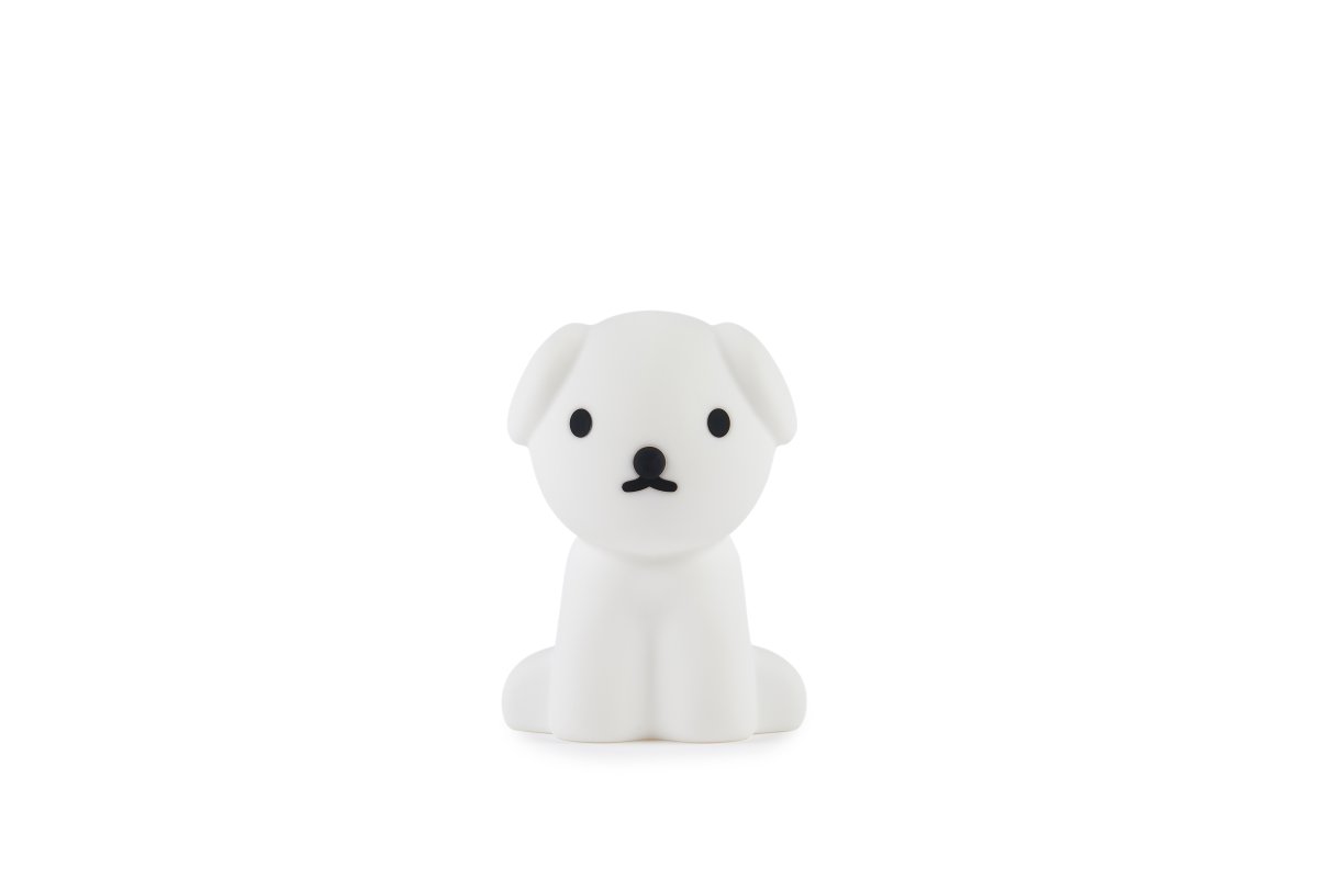 Snuffy First Light Blanc lampe pour enfant De Mr Maria - Ce petit ami joyeux et énergique reste près du lit, fournissant une lumière douce la nuit et est un compagnon sûr la nuit et un ami digne de confiance pendant la journée.