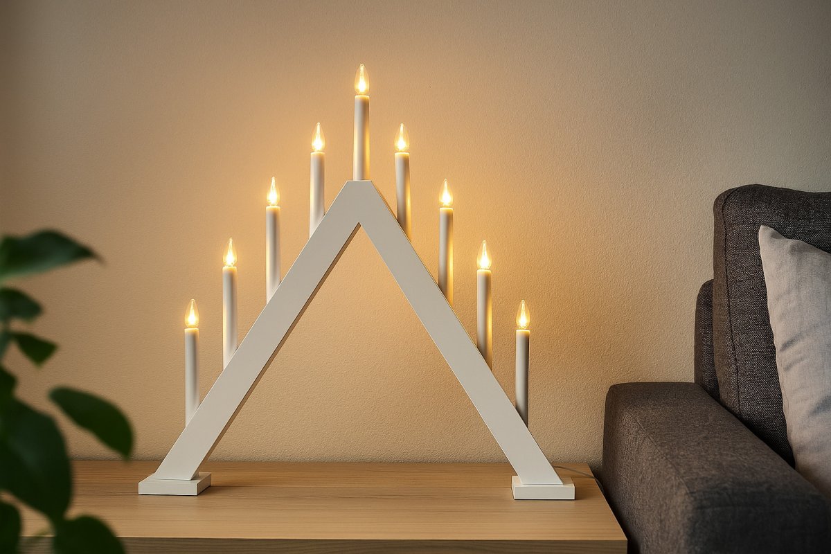 Nova 11 Blanc De Pixie Design - Livr&eacute; avec un c&acirc;ble de 2 m, un interrupteur d'alimentation et une prise.