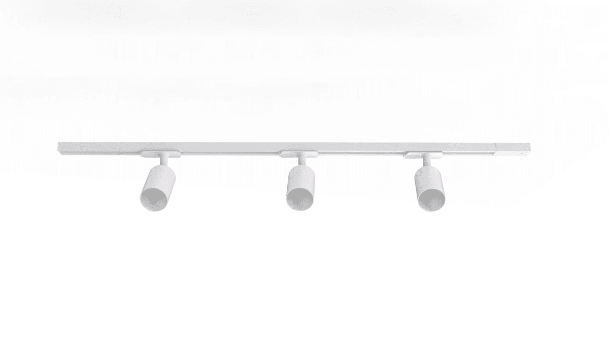 Forma 3-ensemble Blanc De Nordic Lighting - Kit complet de rails et spots de Nordic Lighting.