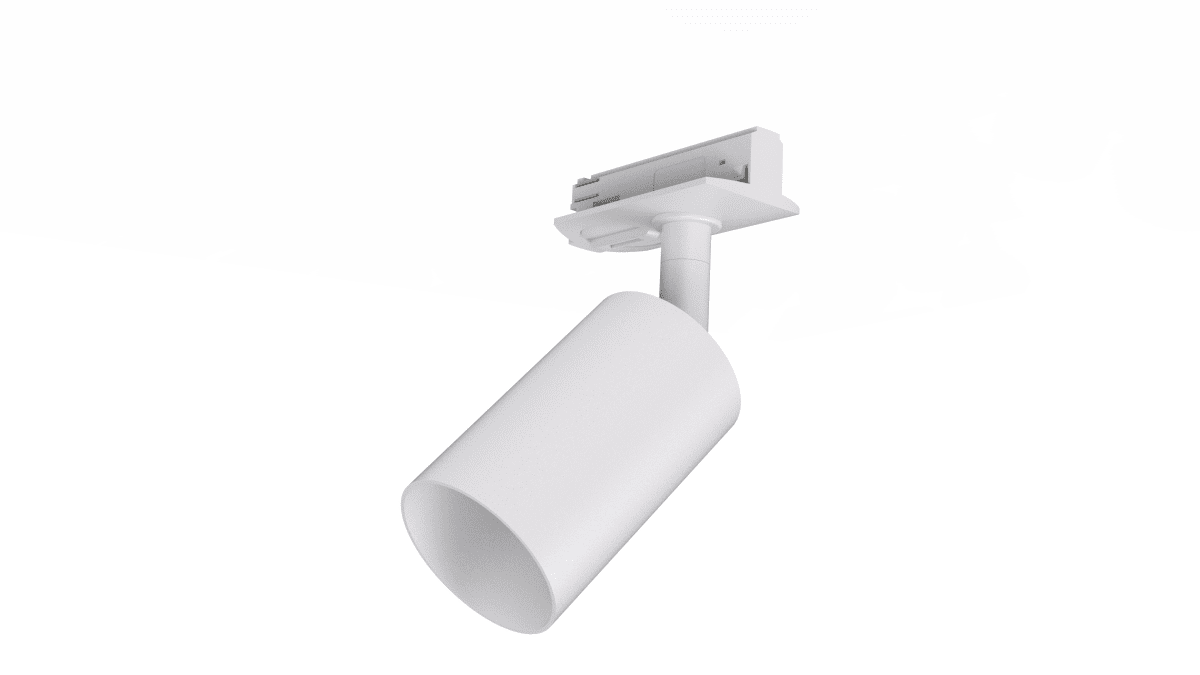 Forma spot Blanc De Nordic Lighting - Les syst&egrave;mes d'&eacute;clairage sur rail Forma de Nordic Lighting sont con&ccedil;us et install&eacute;s sur mesure, selon vos sp&eacute;cifications et vos besoins.