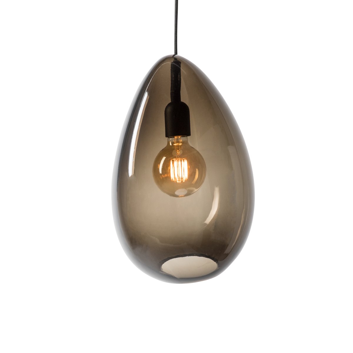 Ocean 32cm Couleur fumée suspension De Belid - La suspension de forme organique a un aspect distinctif et dynamique et ajoute de la personnalit&eacute; &agrave; la pi&egrave;ce.