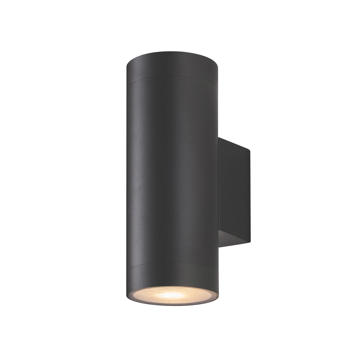 Oden Duo Anthracite lampe d’extérieur De Lampan - Lampan lyser fint b&aring;de upp och ner p&aring; v&auml;ggen.