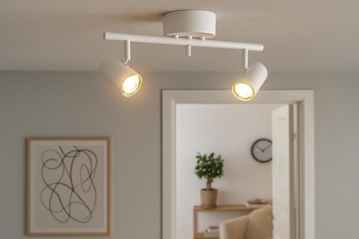 Omega 2 Blanc spot De Nordic Lighting - Il est recommand&eacute; de le placer dans le couloir, la cuisine ou la chambre.