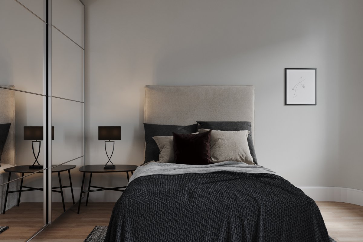 Omega 52cm Noir lampe de table De By Rydéns - La longueur du câble de la lampe de table Omega est de 200 centimètres et l'interrupteur d'alimentation est allumé.