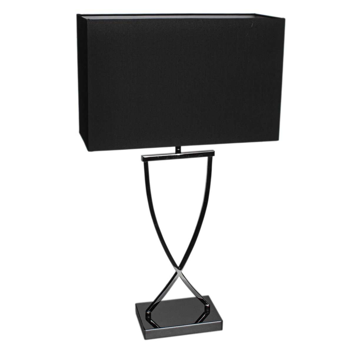 Omega 70cm Noir lampe de table De By Rydéns - La longueur du câble de la lampe de table Omega est de 200 centimètres et l'interrupteur d'alimentation est allumé.