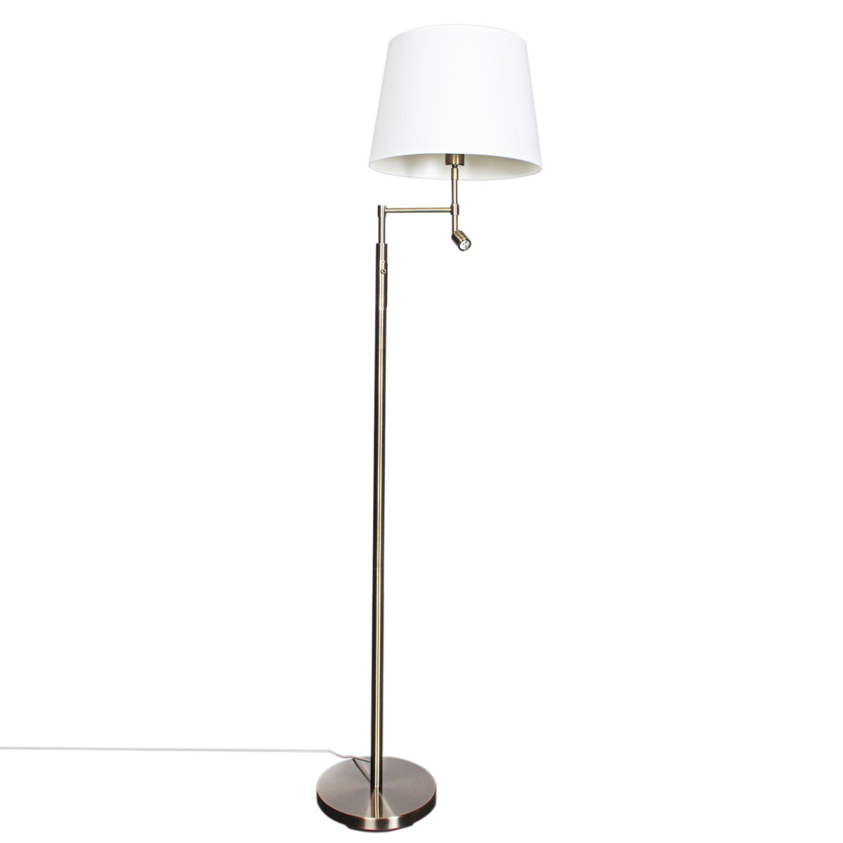Orlando Laiton antique lampadaire De By Rydéns - Grâce à la lampe LED, vous obtenez une meilleure lumière lors de la lecture, c'est pourquoi la lampe est souvent placée à côté de votre table de chevet préférée.