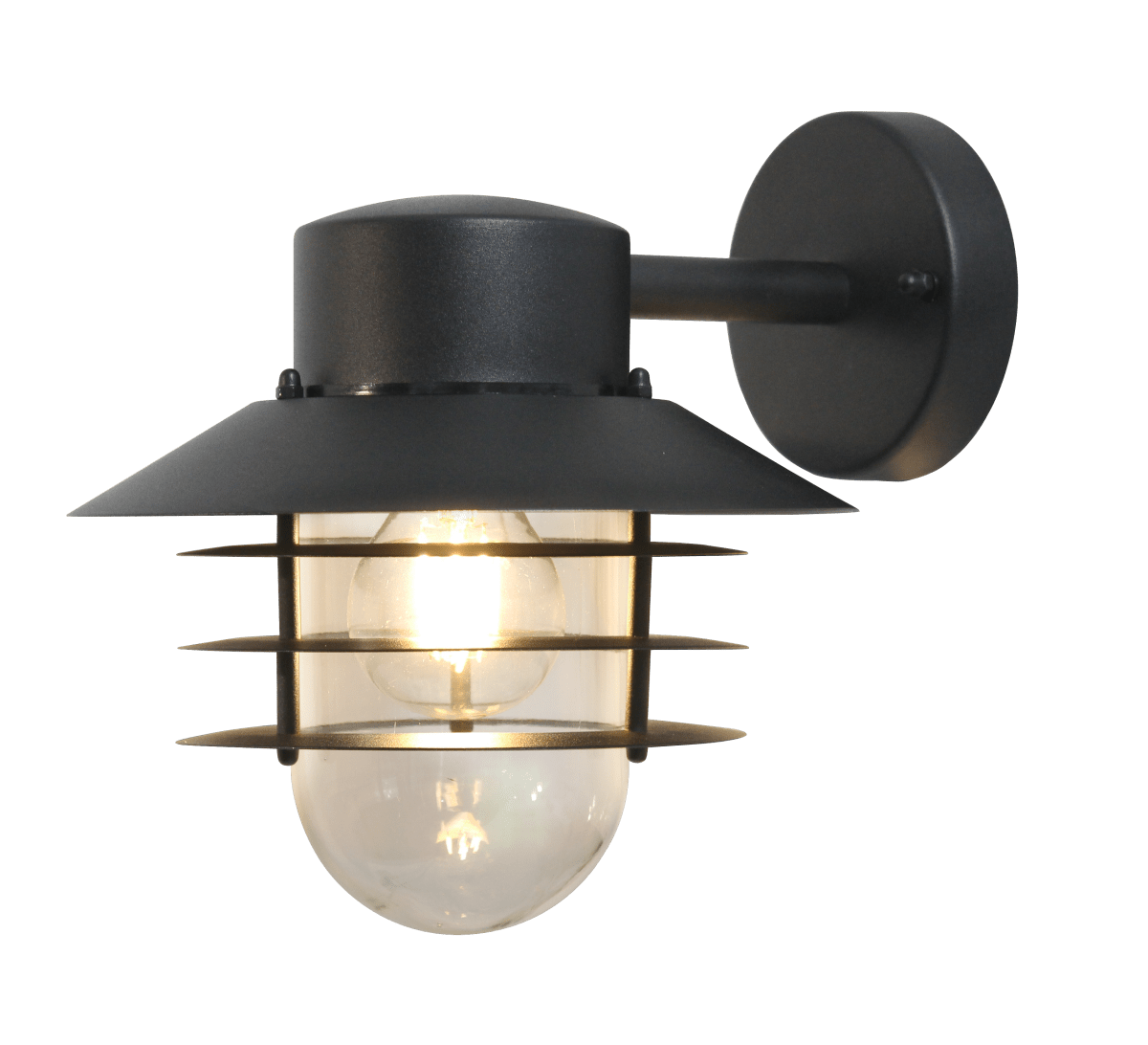 Ystad Noir lampe d’extérieur De Nordic Lighting - Sa finition noire lui conf&egrave;re une allure &eacute;l&eacute;gante, tout en la rendant robuste et durable.