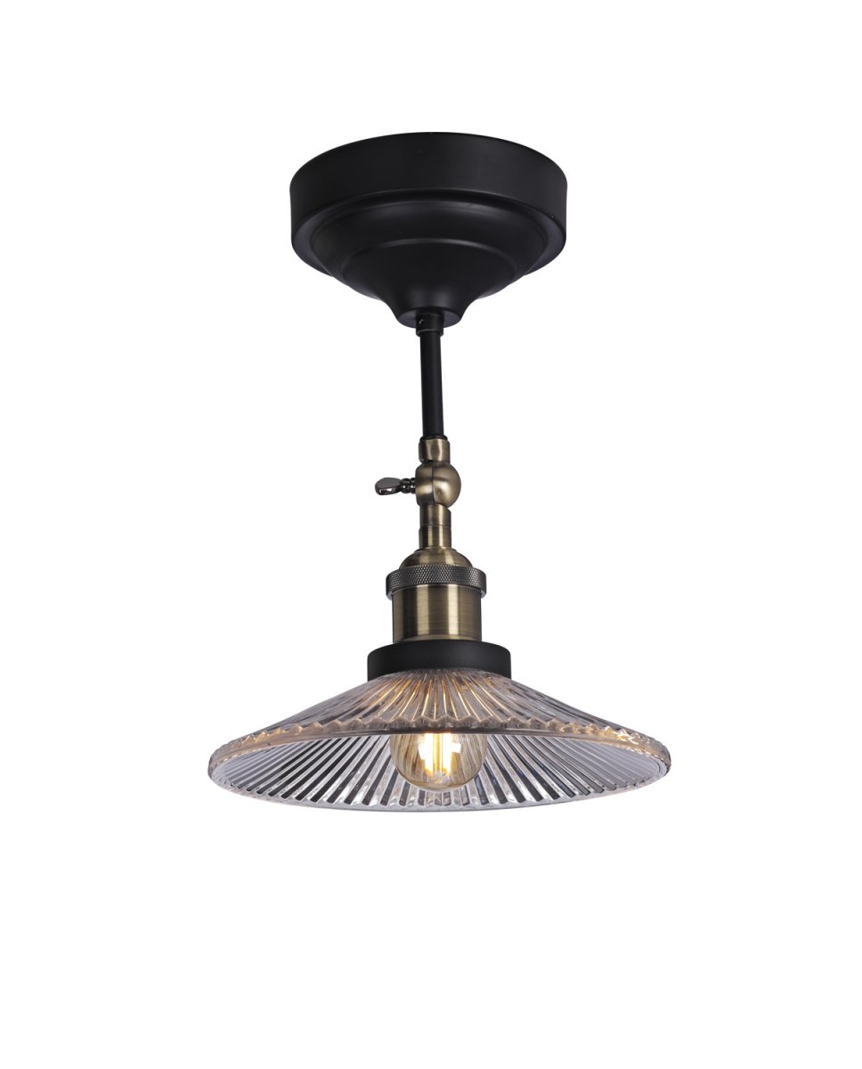 Cobble Ø21.5 Noir plafonnier De Cottex - Créez une ambiance et sublimez votre intérieur avec ce plafonnier unique qui allie forme et fonction.