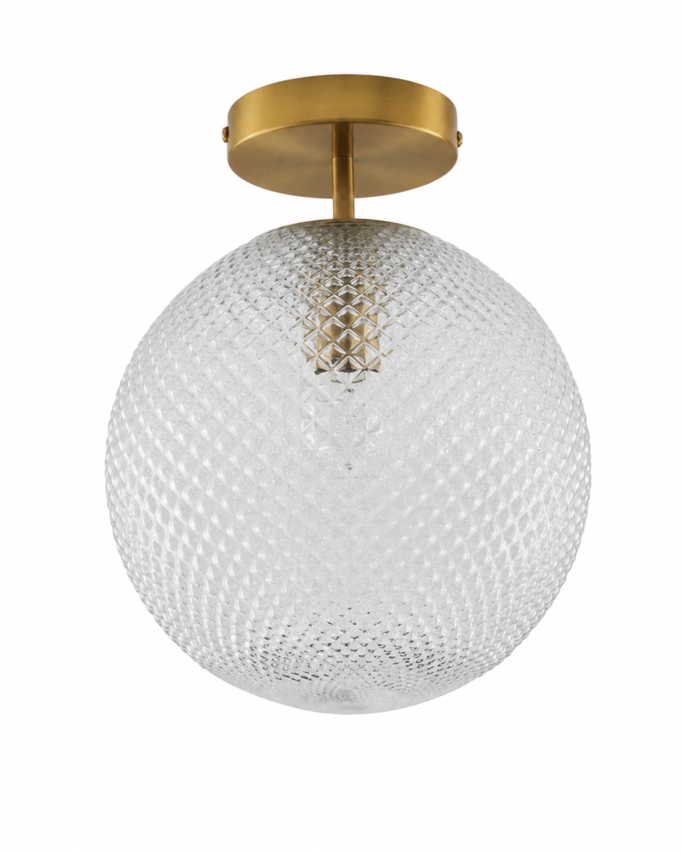 Korridor Ø25 Transparent plafonnier De Lampan - Corridor est un plafonnier &eacute;l&eacute;gant qui allie mat&eacute;riaux classiques et style d&eacute;coratif.