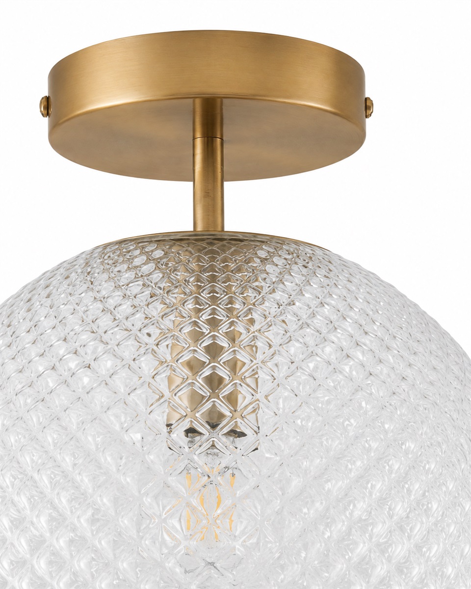 Korridor Ø25 Transparent plafonnier De Lampan - Corridor est un plafonnier &eacute;l&eacute;gant qui allie mat&eacute;riaux classiques et style d&eacute;coratif.