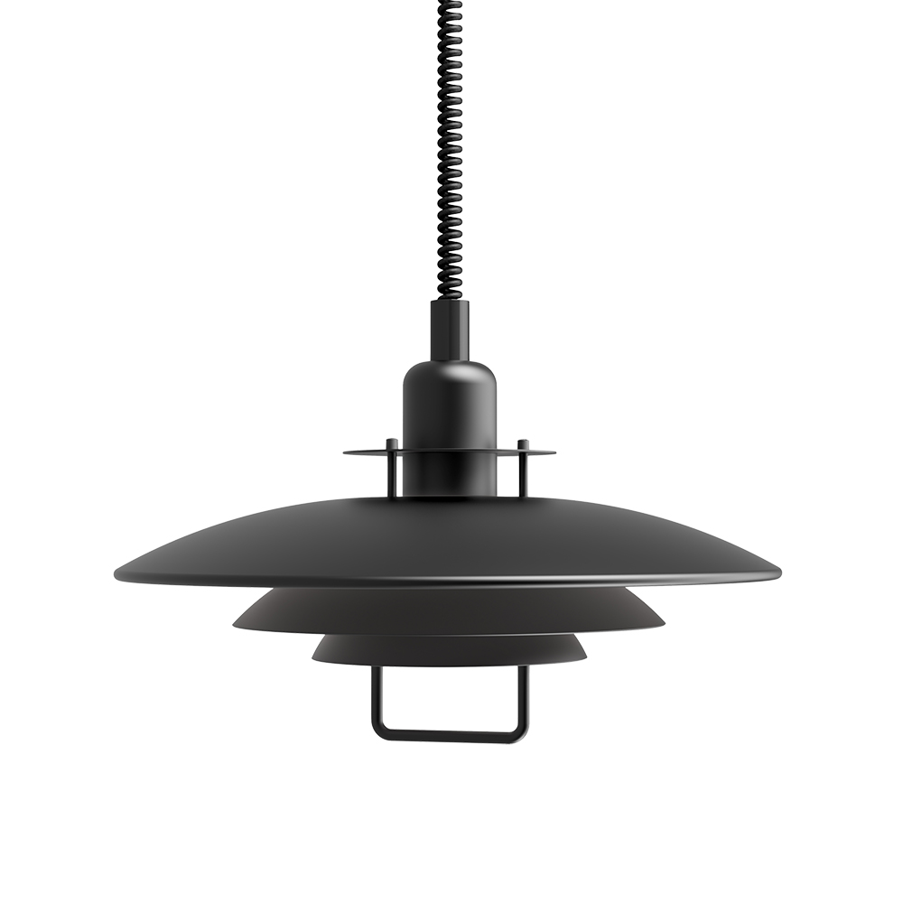  Primus II Ø43 Noir suspension De Belid - La suspension est dot&eacute;e d'une poign&eacute;e en m&eacute;tal qui permet de r&eacute;gler facilement la hauteur au-dessus de la table &agrave; manger.