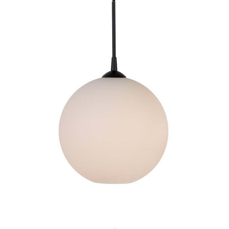 Capo Ø30 Blanc suspension De Belid - La suspension Capo est une suspension sphérique classique avec un beau verre opale et de fins détails en métal.