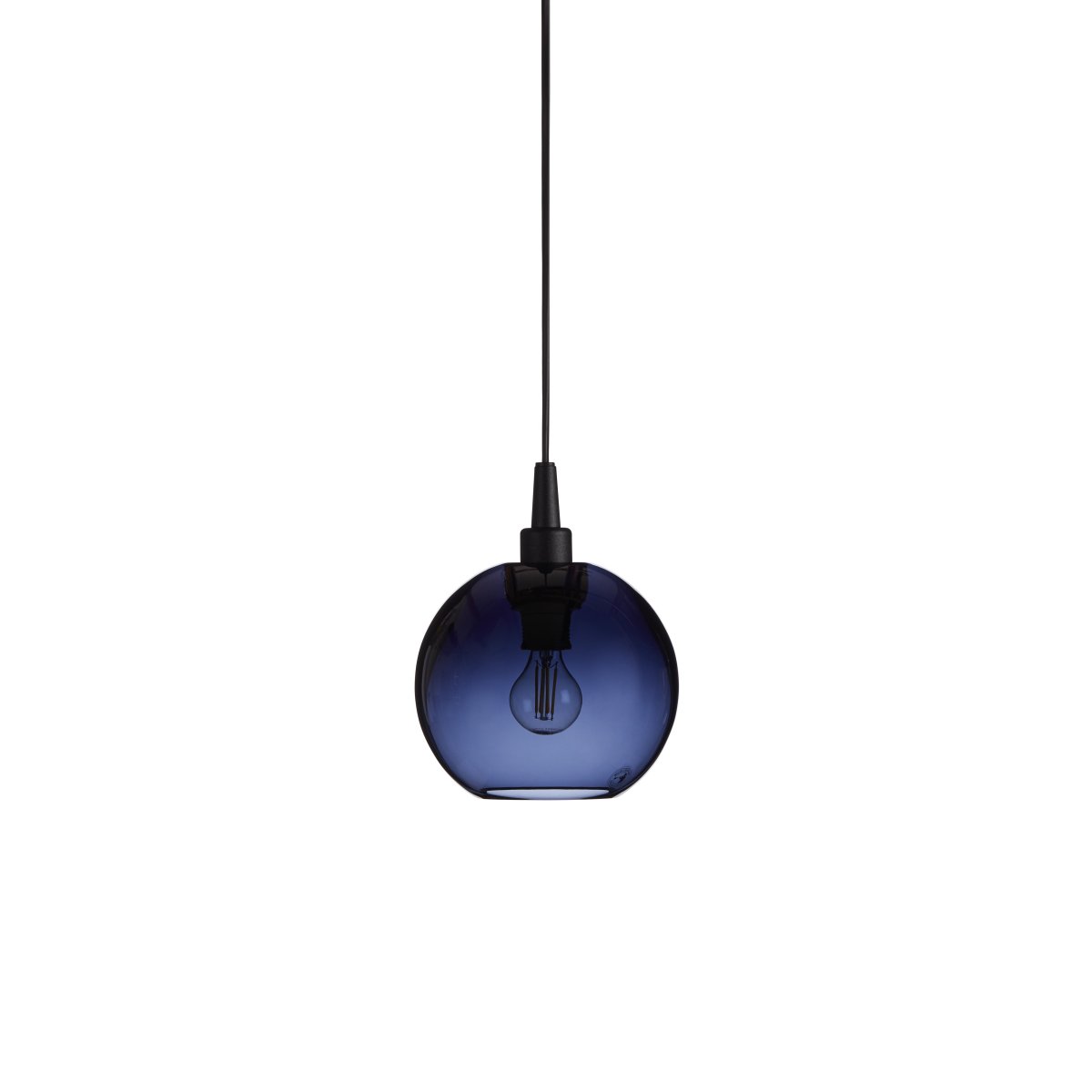 Gloria Ø16 Bleu/noir suspension De Belid - La famille Gloria comprend des suspensions, des lustres, des plafonniers et des lampes de table.