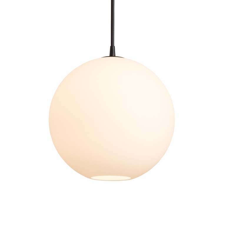 Capo Ø35 Blanc suspension De Belid - La suspension Capo est une suspension sph&eacute;rique classique avec un beau verre opale et de fins d&eacute;tails en m&eacute;tal.
