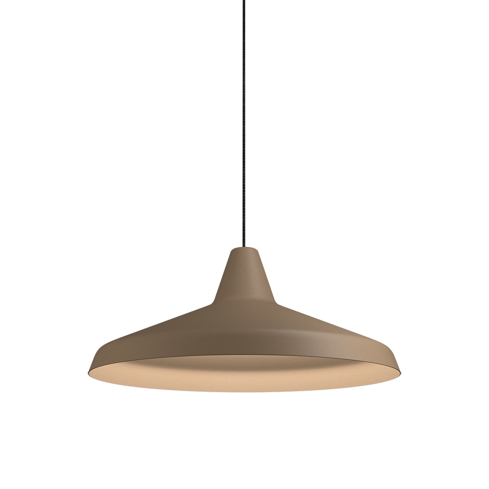 Titan Ø40 Structure du sable suspension De Belid - Vous pouvez avantageusement choisir une source lumineuse r&eacute;tro de couleur fum&eacute;e avec filament LED pour cr&eacute;er la bonne ambiance de couleur.
