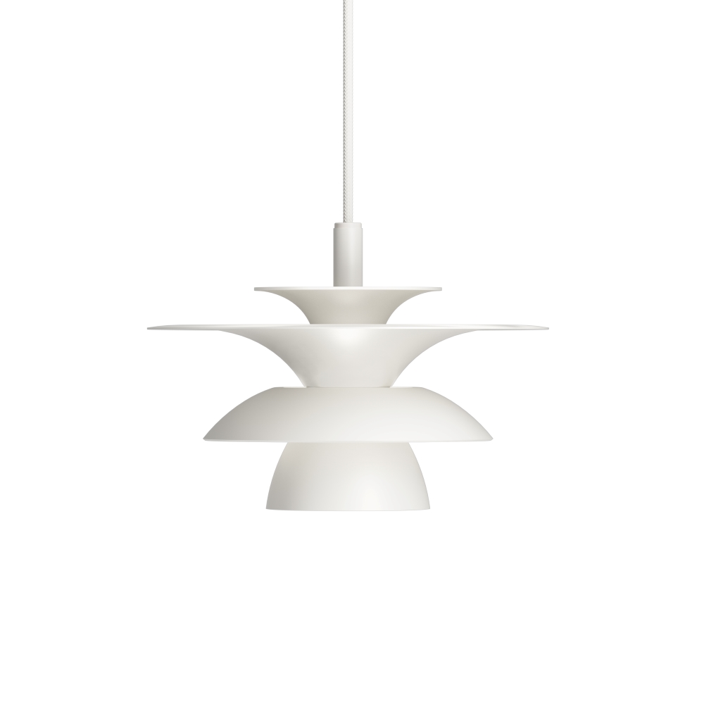 Picasso Ø18 Blanc mat suspension De Belid - La famille Picasso se compose de suspensions, de lampes de table et de lampadaires.