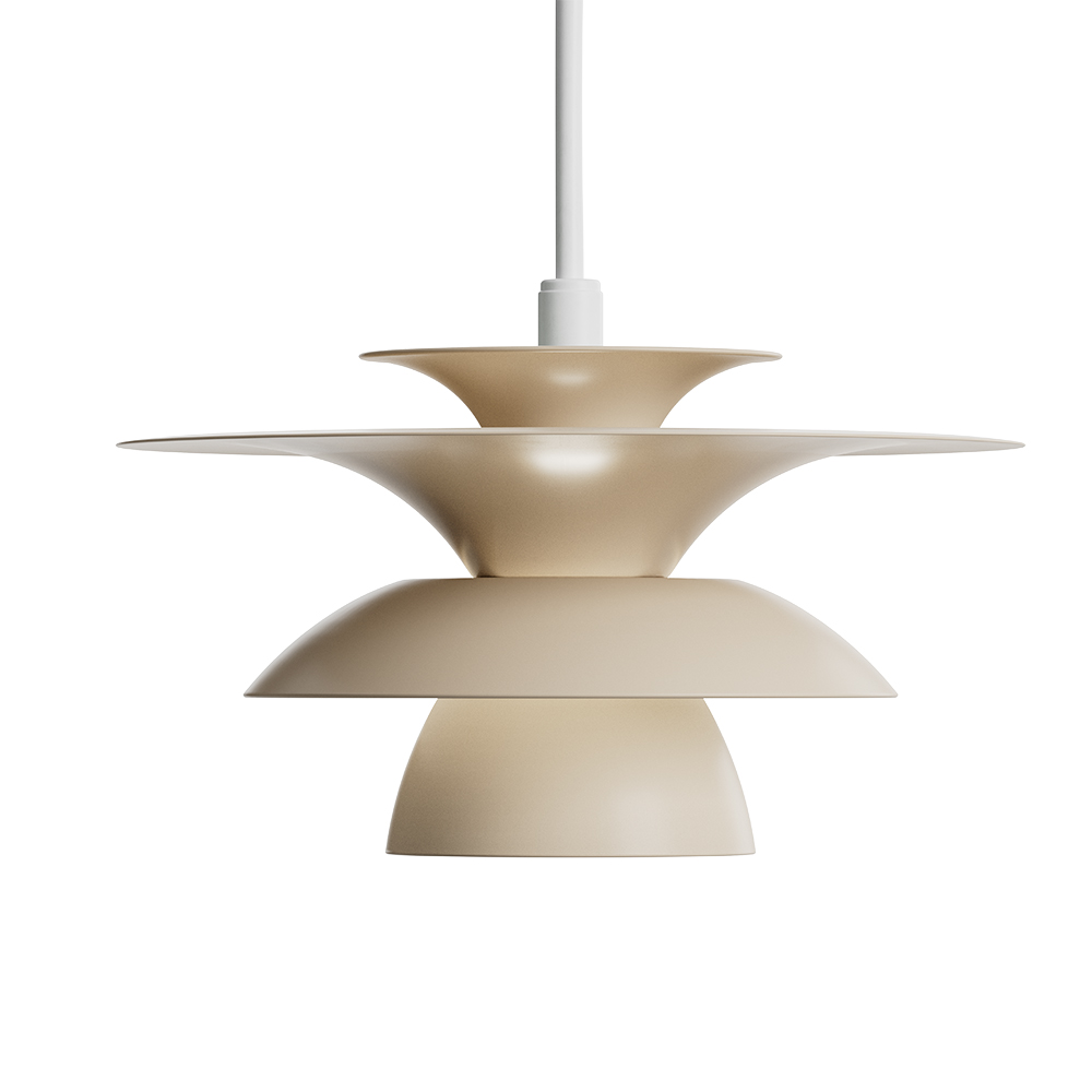 Picasso Ø18 Nougat suspension De Belid - La famille Picasso se compose de suspensions, de lampes de table et de lampadaires.