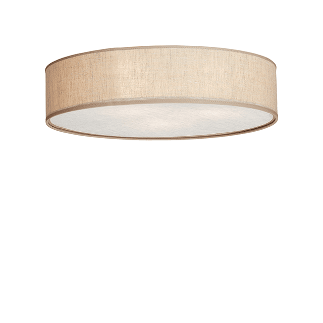 Soft Ø60 lin beige plafonnier De Belid - L'élégant plafonnier Soft diffuse une lumière douce et agréable dans toute la pièce.