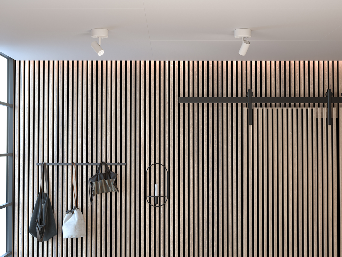 Tyson Structure blanche spot De Belid - S'adapte à la plupart des pièces de votre maison.