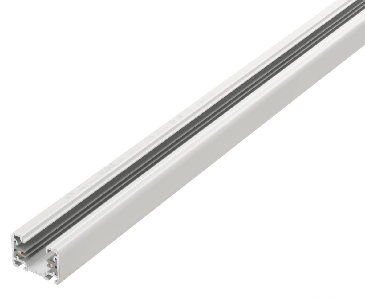Rail 1m Blanc De Belid - Avec le syst&egrave;me monophas&eacute; Global, vous pouvez adapter individuellement votre &eacute;clairage &agrave; vos besoins et pr&eacute;f&eacute;rences.