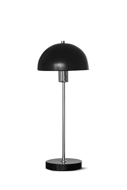 Vienda 48cm Noir lampe de table De Herstal - La lampe de table Vienda avec son design classique et élégant permet une utilisation à long terme dans le salon.
