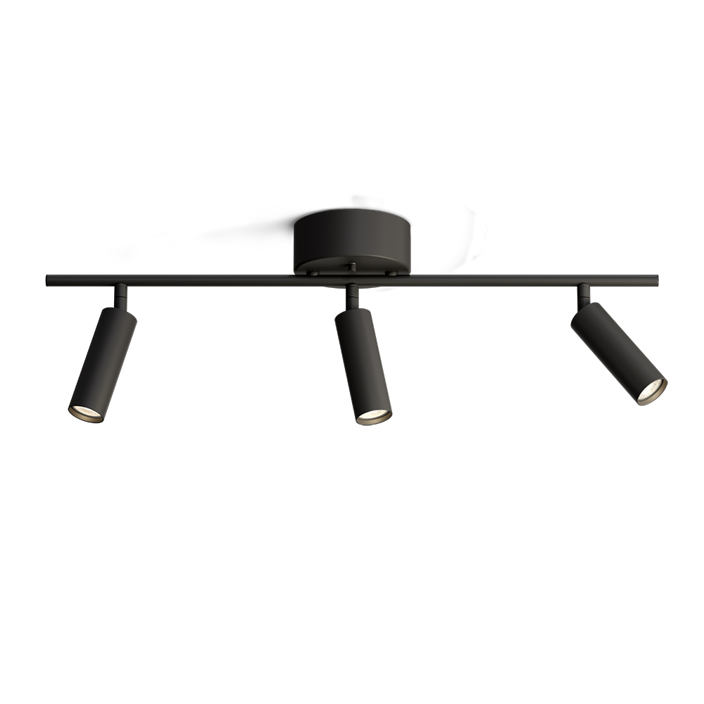 Pipeline 3 Noir mat spot De Herstal - Le système de rail est dimmable, vous permettant de contrôler l'atmosphère, que vous souhaitiez créer un environnement chaleureux et détendu ou une atmosphère relaxante.