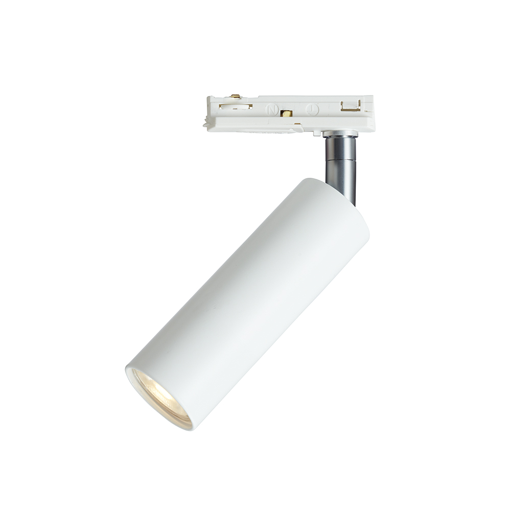 Pipeline spotlight Blanc mat De Herstal - Avec une hauteur de 17,2 cm et un écran fin de 4 cm de diamètre, le design compact s'intègre parfaitement dans n'importe quelle pièce et offre un look épuré et moderne.