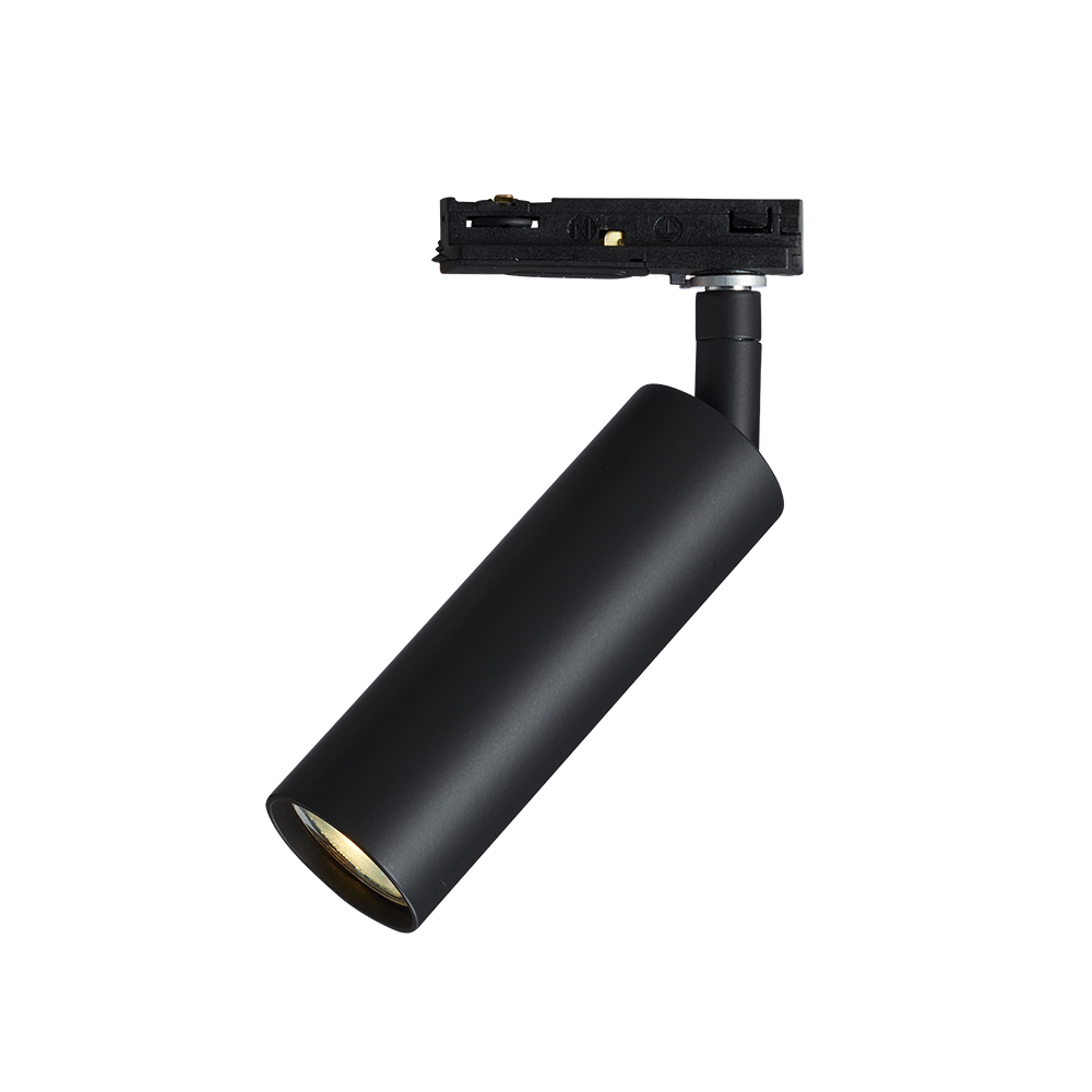 Pipeline spotlight Noir mat De Herstal - Avec une hauteur de 17,2 cm et un écran fin de 4 cm de diamètre, le design compact s'intègre parfaitement dans n'importe quelle pièce et offre un look épuré et moderne.
