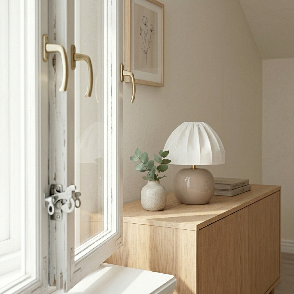 Peach 27cm Beige lampe de table De Cottex - Peach est id&eacute;ale sur une table d'appoint, une table de chevet ou pr&egrave;s d'une fen&ecirc;tre.