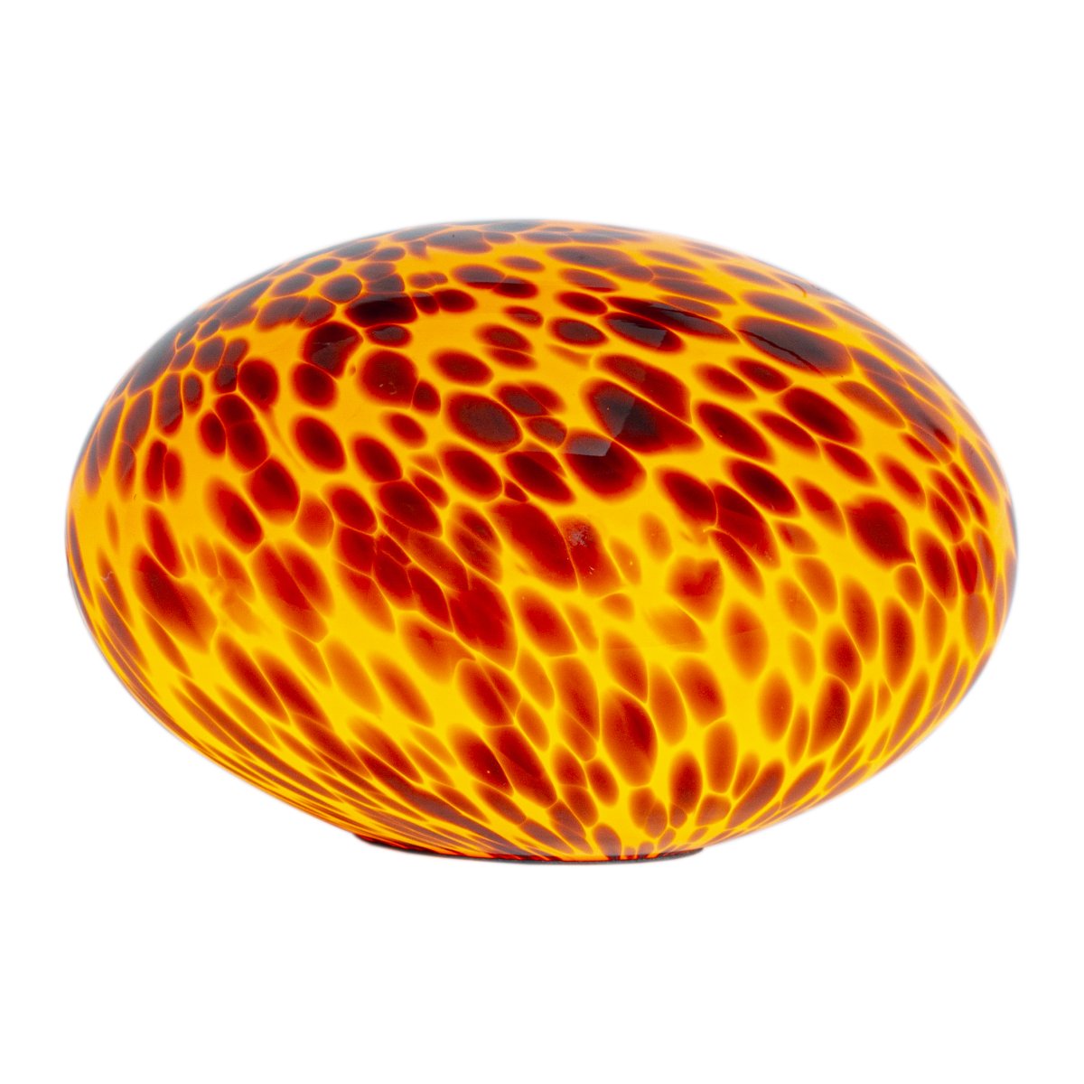 Perla 16cm Ambre lampe de table De Cottex - Perla est une &eacute;l&eacute;gante lampe de table en verre aux tons chauds brun ambr&eacute;s qui diffuse une lumi&egrave;re douce et tamis&eacute;e.