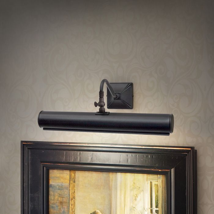 Picture 36cm Noir De Elstead Lighting - Une série simple d'appliques murales élégantes et stylées en finition noire.