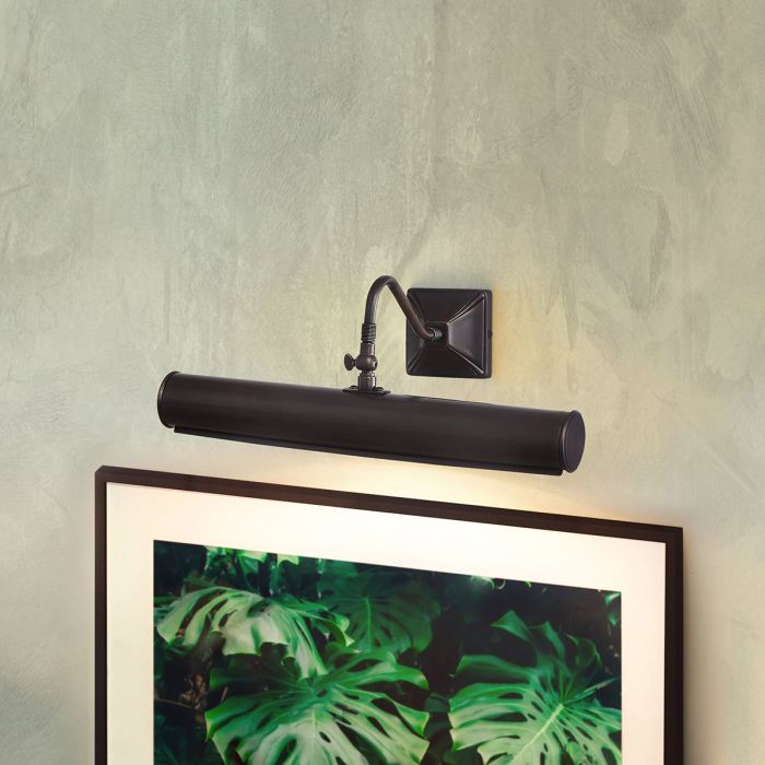 Picture 39cm Bronze De Elstead Lighting - Une gamme simple d'&eacute;clairages d'image &eacute;l&eacute;gants et styl&eacute;s dans une finition bronze fonc&eacute;.