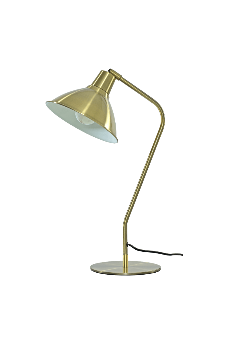 Ostri 50cm Laiton antique lampe de bureau De Aneta Lighting - Ostri devient ainsi une lampe de bureau &eacute;l&eacute;gante dans un bureau ou une lampe de lecture pr&egrave;s du canap&eacute;.