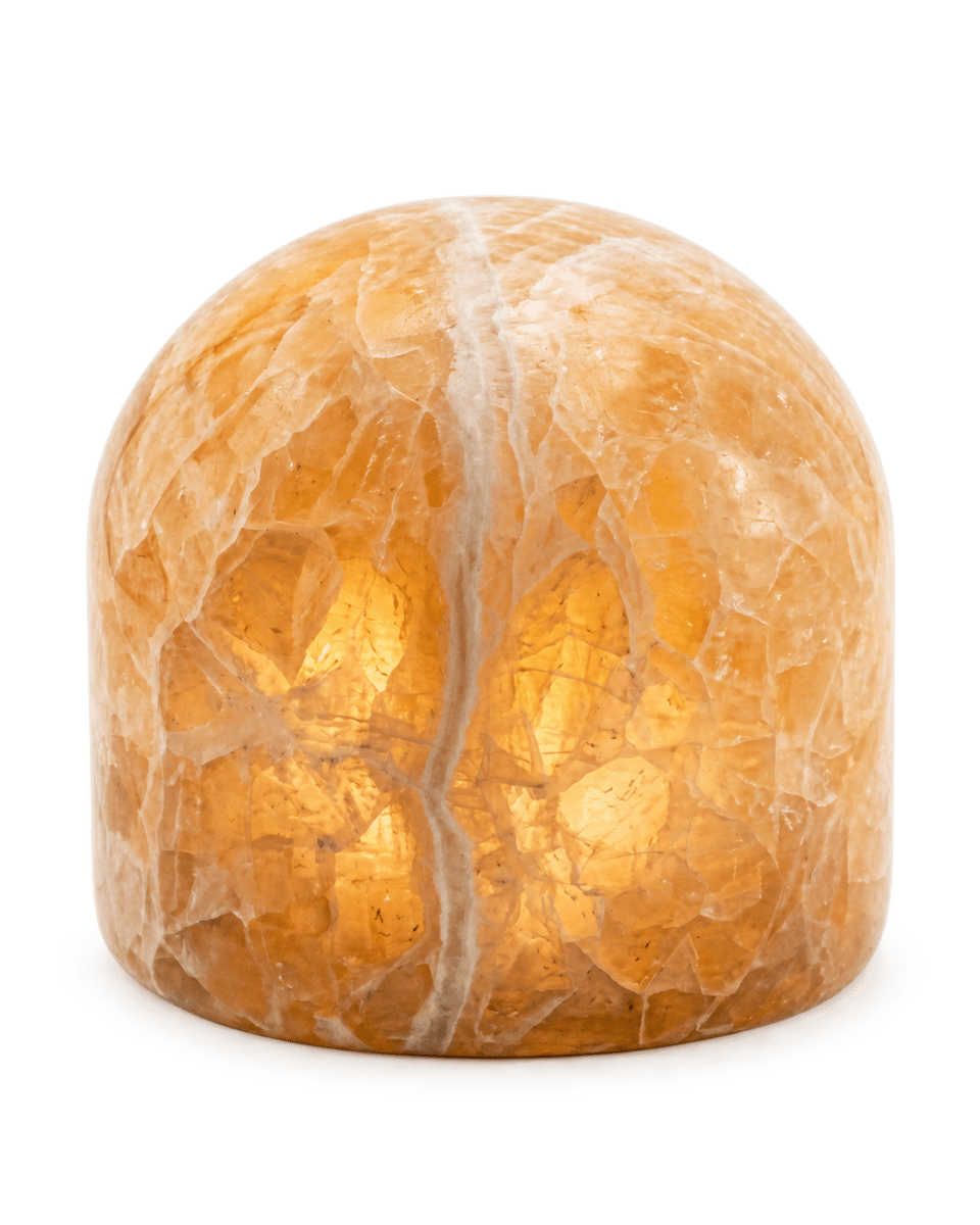Marble 9cm Beige De Unison - Le marbre est un bel &eacute;l&eacute;ment d&eacute;coratif pour une table, une fen&ecirc;tre ou une &eacute;tag&egrave;re, et diffuse une lumi&egrave;re agr&eacute;able dans toute la pi&egrave;ce.