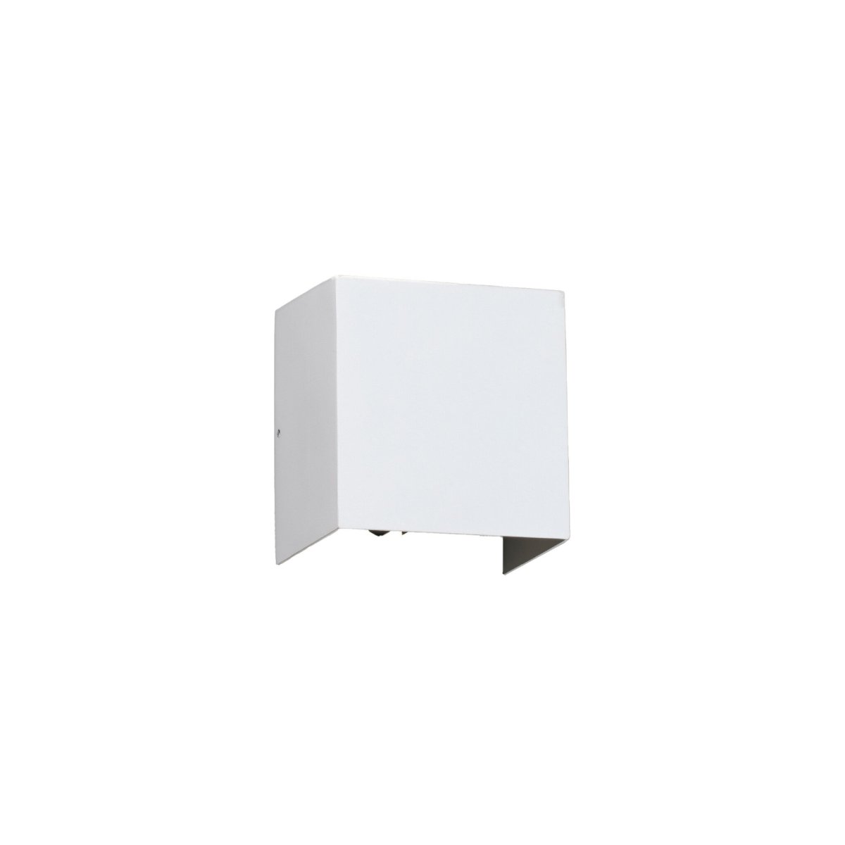 Olan Blanc lampe d’extérieur De Faro Barcelona - La lampe est &eacute;quip&eacute;e d'ailes directionnelles qui permettent de r&eacute;gler le faisceau lumineux pour un &eacute;clairage &agrave; la fois fonctionnel et d&eacute;coratif.
