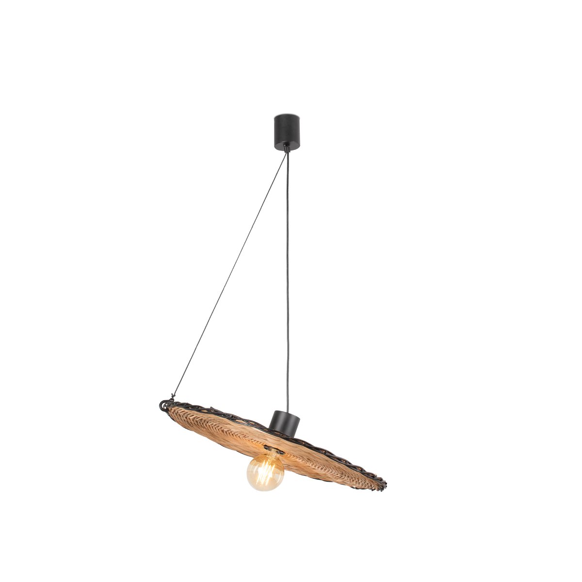 Costas Ø60 Nature suspension De Faro Barcelona - Costas est parfait pour les espaces priv&eacute;s et commerciaux tels que les restaurants et les h&ocirc;tels, ajoutant un aspect chaleureux et naturel &agrave; tout int&eacute;rieur.