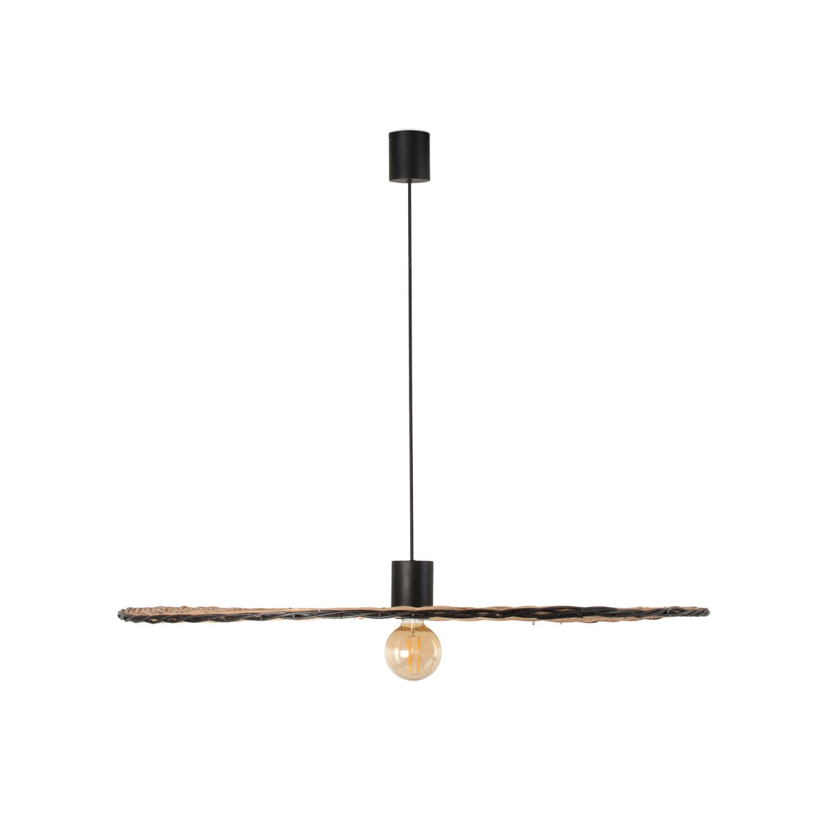 Costas Ø100 Nature suspension De Faro Barcelona - Costas est une suspension &eacute;l&eacute;gante d'Alex&amp;Manel Llusc&agrave;, o&ugrave; le charme naturel rencontre la simplicit&eacute; moderne.