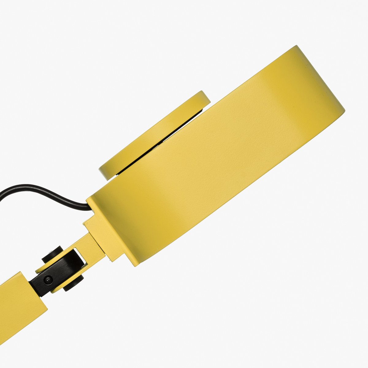 Inviting 86cm Jaune lampe de bureau De Faro Barcelona - La t&ecirc;te de lampe peut &ecirc;tre r&eacute;gl&eacute;e horizontalement et verticalement selon vos souhaits et la luminosit&eacute; et la temp&eacute;rature de couleur sont dimmables.
