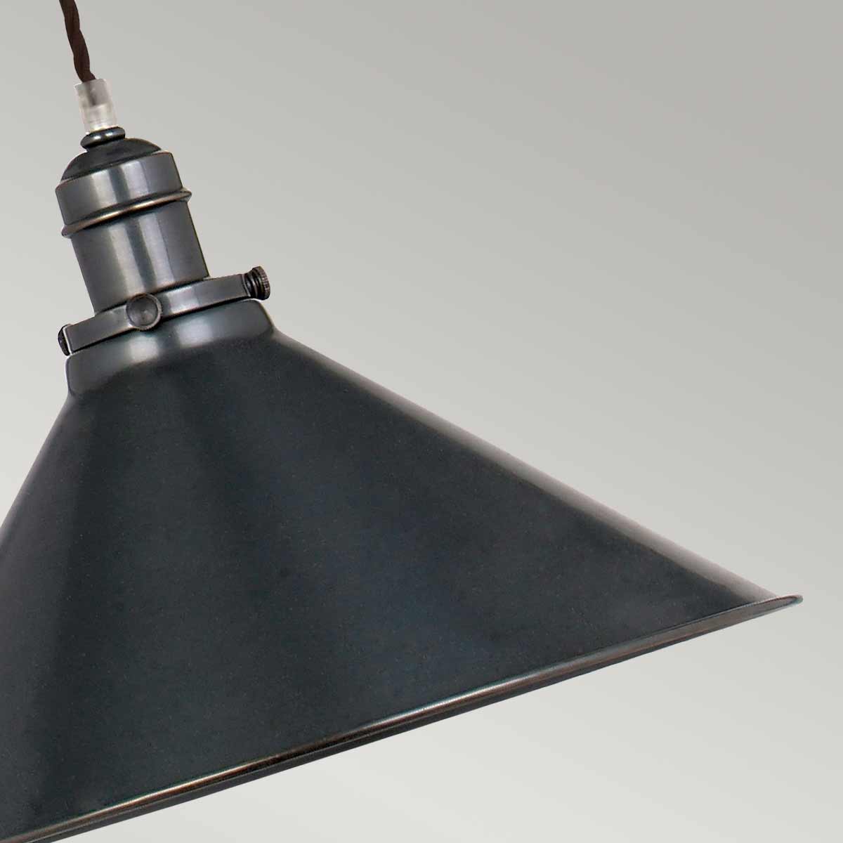 Provence Ø37 Bronze antique suspension De Elstead Lighting - Il était souvent utilisé pour éclairer les tables dans les cuisines, les cafés et les bistrots.