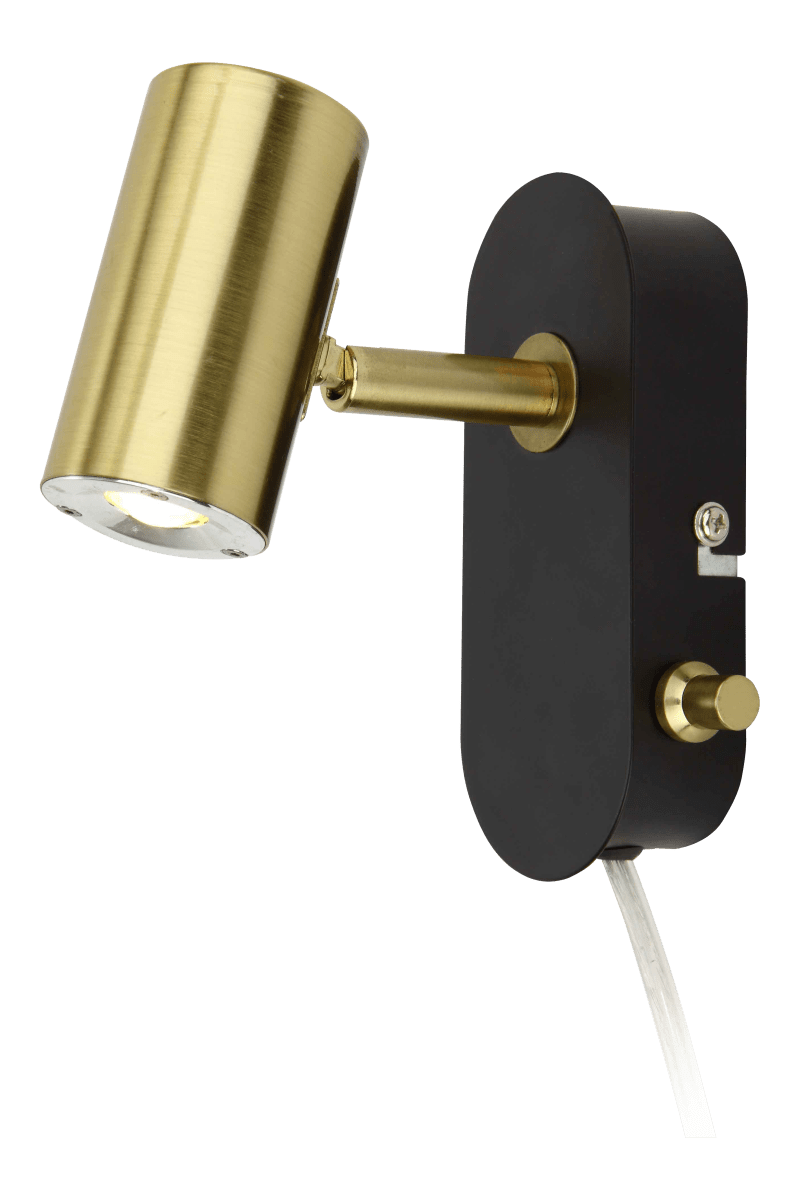 Gusto Noir lampe de lecture De Aneta Lighting - Gusto dispose d'une source de lumière LED blanc chaud de 5 W et offre 400 lumens.