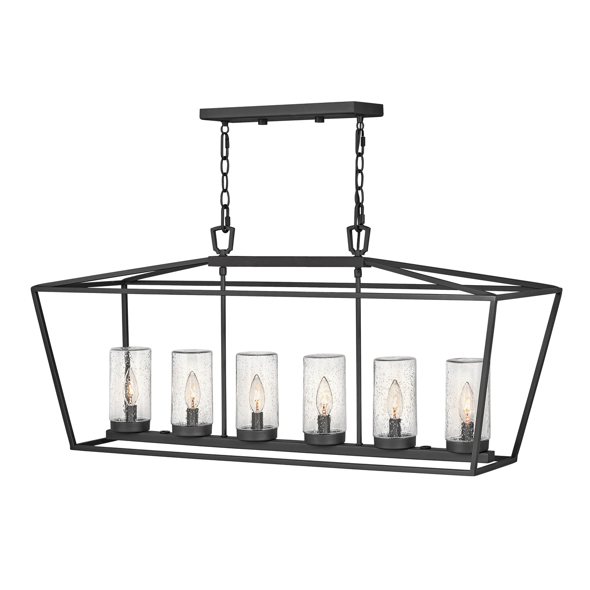 Alford Place 102cm Noir De Elstead Lighting - Alford Place &auml;r en stilfull och tidl&ouml;s takpendel som ger din uteplats, veranda eller entr&eacute; ett elegant uttryck.