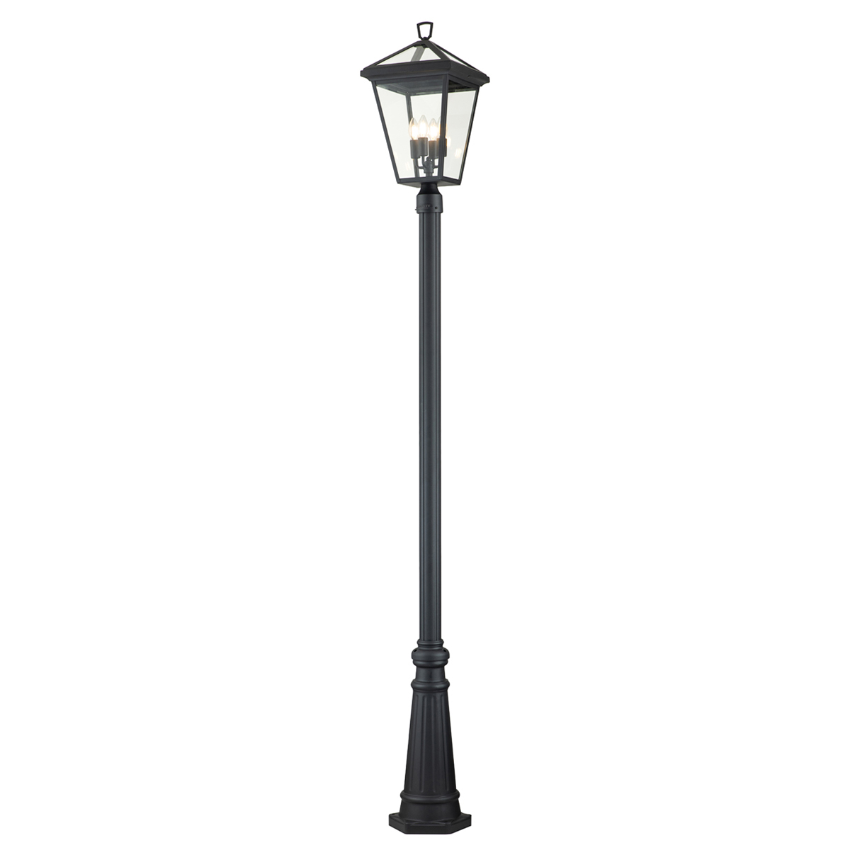 Alford Place 250cm Noir lampadaire De Elstead Lighting - Alford Place &auml;r en stilren och klassisk lyktstolpe&nbsp;som ger din entr&eacute; eller tr&auml;dg&aring;rd en elegant touch.