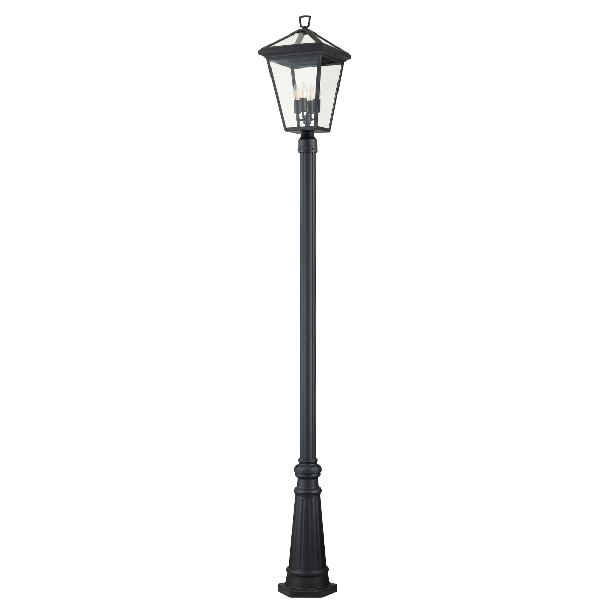Alford Place 250cm Noir lampadaire De Elstead Lighting - Alford Place &auml;r en stilren och klassisk lyktstolpe&nbsp;som ger din entr&eacute; eller tr&auml;dg&aring;rd en elegant touch.