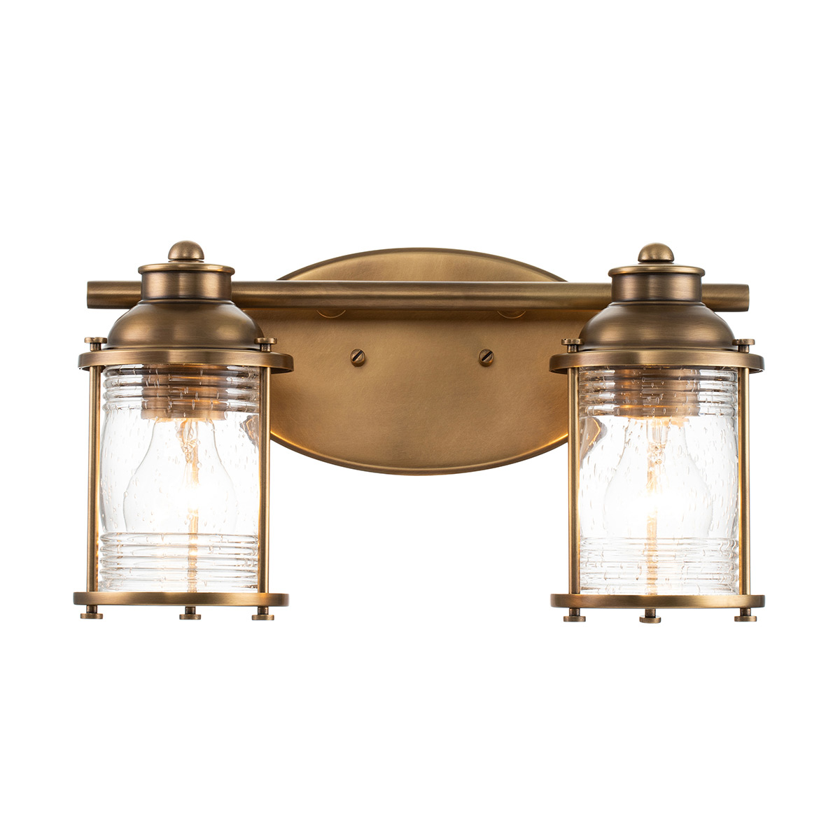 Ashland Bay 36cm Laiton lampe de salle de bain De Elstead Lighting - Ashland Bay est une lampe de salle de bain élégante et classique qui allie robustesse et design intemporel.