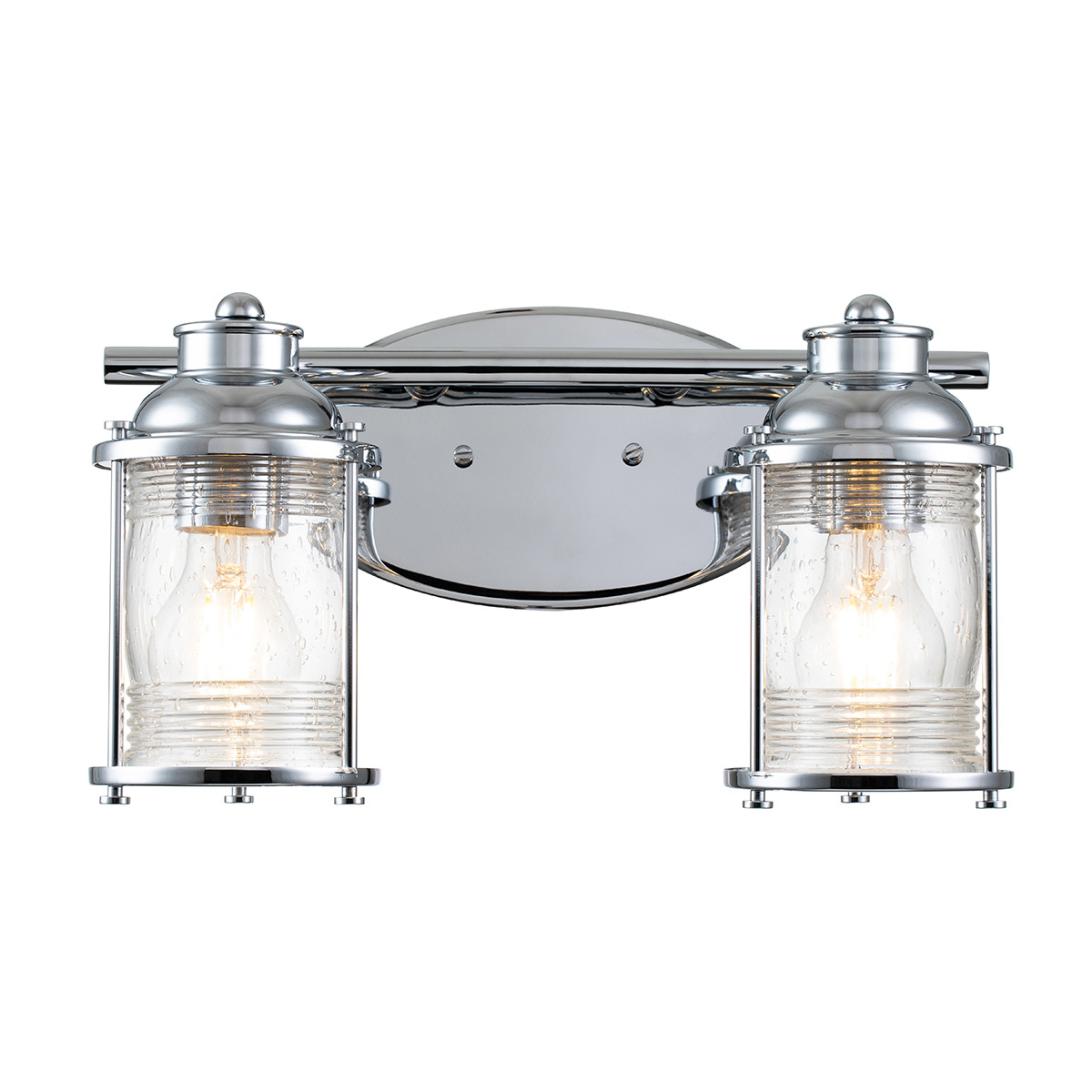 Ashland Bay 36cm Chrome lampe de salle de bain De Elstead Lighting - Ashland Bay est une lampe de salle de bain élégante et classique qui allie robustesse et design intemporel.