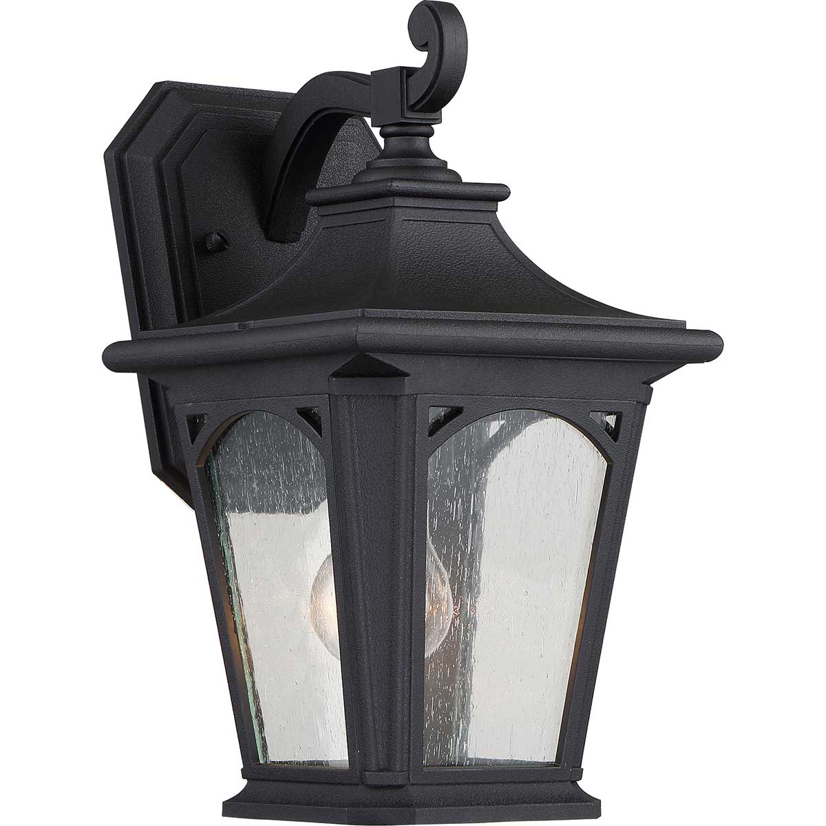 Bedford Noir lampe d’extérieur De Elstead Lighting - La lampe Bedford est fabriquée à partir d'un matériau composite et est conçue pour résister à des températures extrêmes, aussi bien élevées que basses.
