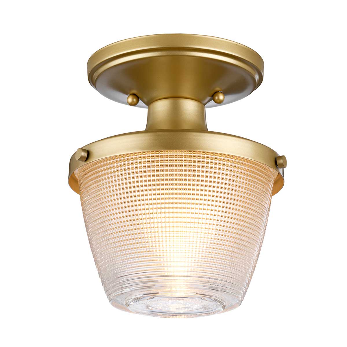 Dublin Ø18 Laiton lampe de salle de bain De Elstead Lighting - Ses détails métalliques effet laiton lui confèrent un style moderne et raffiné qui s'intègre harmonieusement à la plupart des salles de bains.